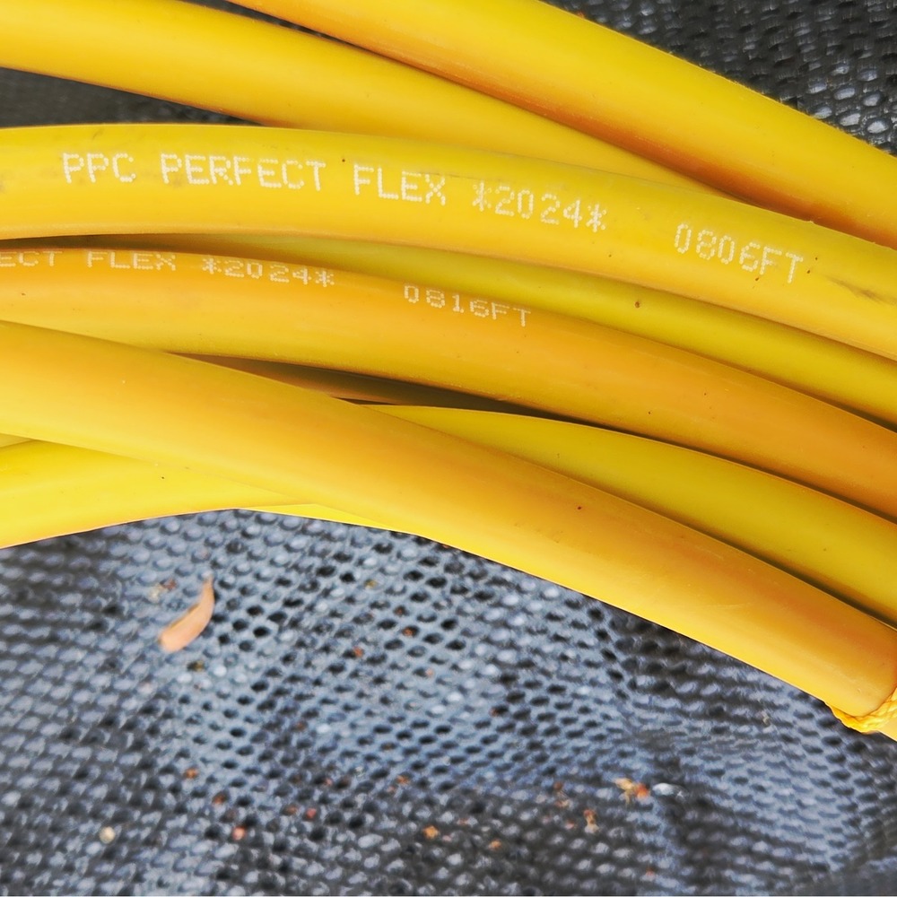 PPC Perfect Flex 2024 Yellow 75Ω Coax Cable, Solid Copper 81.6 ft